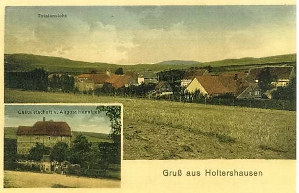 Holtershausen mit Fesselballon